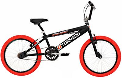 Bike Fun Tornado 20 Inch 55 cm Unisex V-Brake Zwart/Rood
