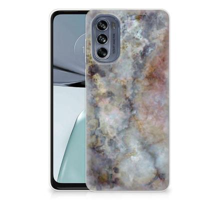 Motorola Moto G62 5G | TPU | Siliconen hoesje | Marmer Grijs