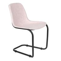 Zuiver Eetkamerstoel 'Thirsty' Gerecycled PET, kleur Roze - thumbnail