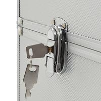 VidaXL Make-up trolley aluminium zilverkleurig - thumbnail
