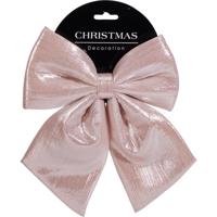 Home & Styling Kersthanger strik roze 23cm - thumbnail