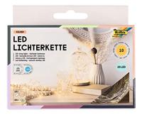 Folia lichtslinger LED, 20 LED&apos;s, 2,20 m, op batterijen, pak van 10 stuks - thumbnail