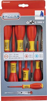 Connex COX334207 7-delige Schroevendraaierset 1kV/2c Connex COX334207 7-delige Schroevendraaierset 1kV/2c