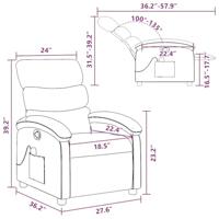 Massagestoel verstelbaar stof donkergrijs - thumbnail