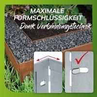 Graskant Cortenstaal 118 x 20 cm - thumbnail