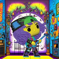 Stranger Things Funko Pop Vinyl: Eddie with Guitar (Blacklight) - thumbnail