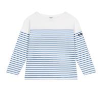 Marinière kind in katoen PETIT BATEAU blauw - thumbnail