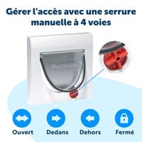 Staywell 915 Manual 4 way locking catflap kattenluik - Grijs Grijs - thumbnail