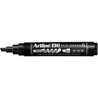 Permanent marker artline 190 eco schuin 2-5mm zw | 12 stuks - thumbnail