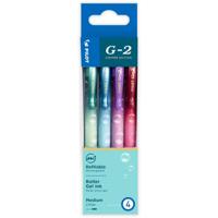 Pilot roller G-2 Bubble, medium, geassorteerde kleuren, etui van 4 stuks - thumbnail