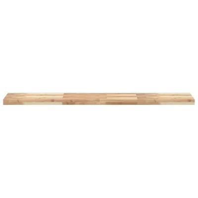 Wandschappen 2 st zwevend 120x30x4 cm onbehandeld acaciahout