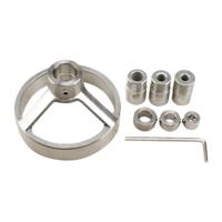8 in 1 boor gids verticale Pocket Hole Jig 5/6/7/8/9/10/12 mm boor bits gat Locator RVS houtbewerking Jig Kit - thumbnail