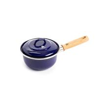 Indigo steelpan met deksel Blauw - thumbnail