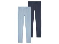 pepperts! 2 kinder leggings (Donkerblauw/lichtblauw, 158/164) - thumbnail