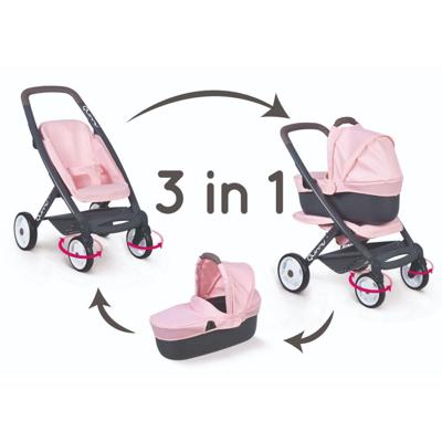 Smoby Maxi Cosi en Quinny 3 in 1 poppenwagen - roze