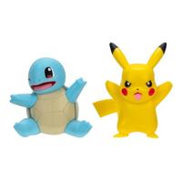 Pokemon Battle Feature Figure - Pikachu & Squirtle (Shocking Pikachu & Sitting Squirtle) - thumbnail