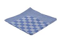 Betra - Theedoek Blok Blauw 65x65cm - 6 stuks - thumbnail