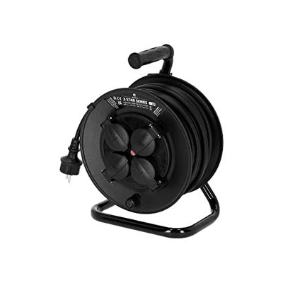 Adam Hall 3 Star CD 25 PWR kabelhaspel met 25m stroomkabel + 4x Schuko Adam Hall 3 Star CD 25 PWR kabelhaspel met 25m stroomkabel + 4x Schuko