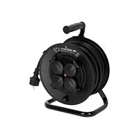 Adam Hall 3 Star CD 25 PWR kabelhaspel met 25m stroomkabel + 4x Schuko - thumbnail
