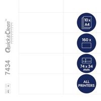 Avery-Zweckform DPC7434A-10 Insteekplaatje naamplaatje 74 mm x 34 mm Wit - thumbnail
