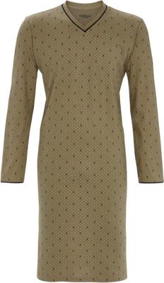 Katoenen heren nachthemd bruin Katoenen heren nachthemd bruin