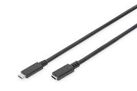 Digitus AK-300210-007-S USB-kabel 0,7 m USB 3.2 Gen 1 (3.1 Gen 1) USB C Zwart - thumbnail