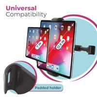 Tablet en telefoon Houder voor 7 tot 12.9 inch - Auto Hoofdsteun - Draaibaar (CNC17) - thumbnail