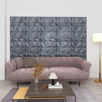 VidaXL 24 st wandpanelen 3d diamant 6 m² 50x50 cm grijs - thumbnail