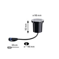 Paulmann 94588 Vloerinbouwlamp LED 4.6 W Zwart, RVS - thumbnail
