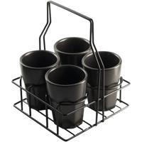 Gusta rekje met 4 vier mokken zwart - thumbnail