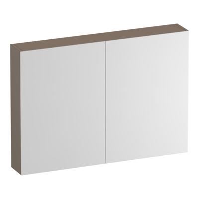 Brauer Impress Spiegelkast 100 cm - zonder Verlichting - Met 2 Dubbelzijdige Spiegeldeuren - Mat Mokka