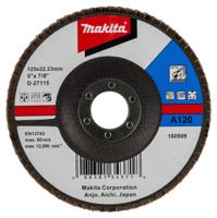 Makita D-27115 Lamellenschijf Aluminium 125mm K120 - thumbnail