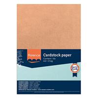 Florence • cardstock papier 216g glad a4 kraft licht 10x - thumbnail