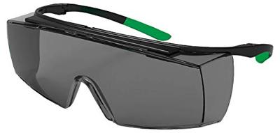 uvex super f OTG 9169543 Veiligheidsbril Incl. UV-bescherming Zwart, Groen