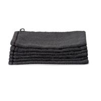 Ten Cate Washandjes 16x21 cm 6 Stuks Antraciet/100% Katoen - thumbnail