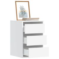 Ladekast 40x41x58 cm bewerkt hout wit - thumbnail