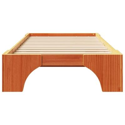 Bedframe Wasbruin 100 x 200 cm Massief grenenhout