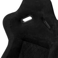Sportstoel 'LV' - Zwart - Vaste polyester rugleuning - incl. sledes SS84Z - thumbnail