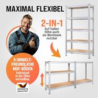 Boutloos opbergrek 180 x 90 cm (set van 2) - thumbnail