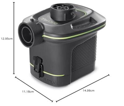 Intex opblaaspomp op batterijen
