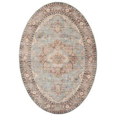 Heritaged Buitenkleed ovaal Vintage - Valenca Fino lichtblauw - 80x150