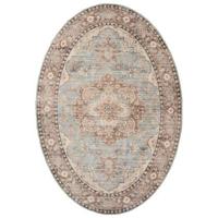 Heritaged Buitenkleed ovaal Vintage - Valenca Fino lichtblauw - 80x150 - thumbnail