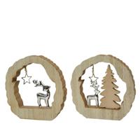 Object met rendier mdf 14,5cm - thumbnail