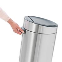 Brabantia touch bin afvalemmer 30 liter white - thumbnail