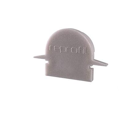 Deko Light 979541 Endkappe R-ET-01-10 Set 2 Stk, Grau Profieleindkap Kunststof (l x b x h) 25 x 6 x 15.5 mm 1 stuk(s)