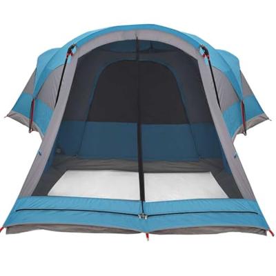 Tunneltent voor gezin 8-persoons waterdicht blauw