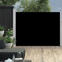 VidaXL Tuinscherm uittrekbaar 140x500 cm zwart - thumbnail