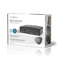 Nedis Digitale Audio-Switch | 4-wegs | Zwart | 1 stuks - ASWI2514BK ASWI2514BK - thumbnail
