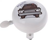 TOM fietsbel Politie wit 58 mm - thumbnail