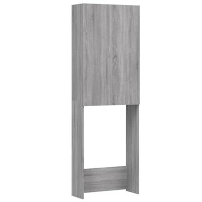 VidaXL Wasmachinekast 64x25,5x190 cm grijs sonoma eikenkleurig VidaXL Wasmachinekast 64x25,5x190 cm grijs sonoma eikenkleurig